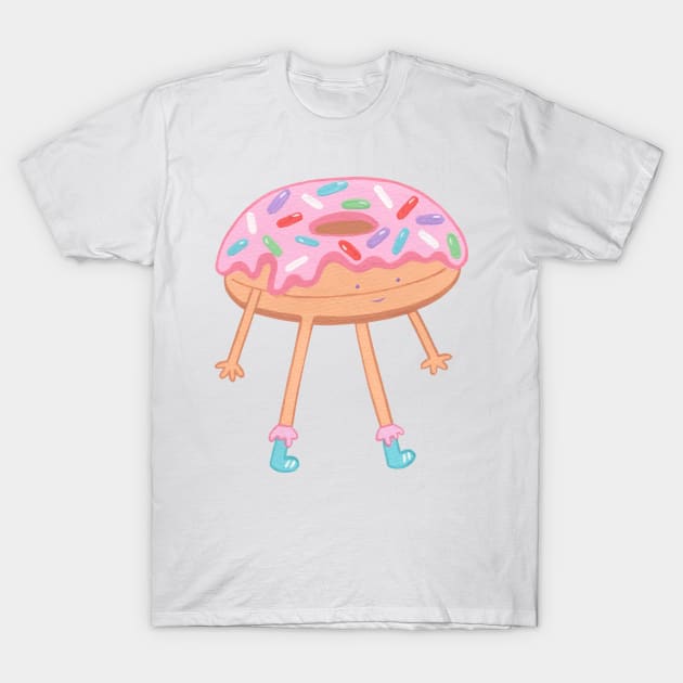 Happy donut out for a stroll T-Shirt by NashTheArtist